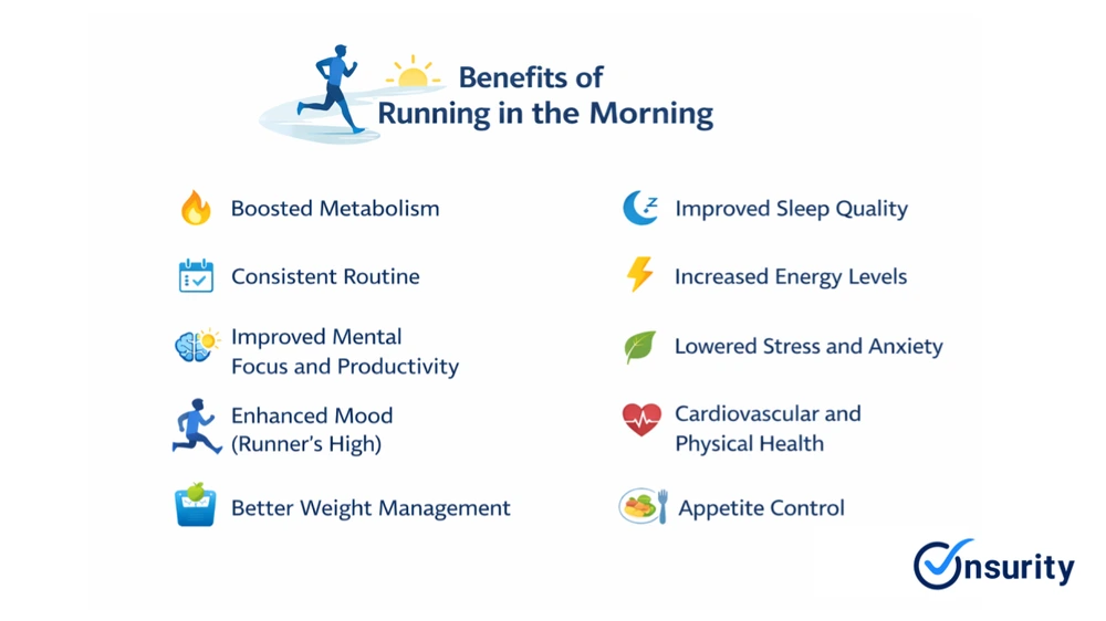 advantages of running in the morning