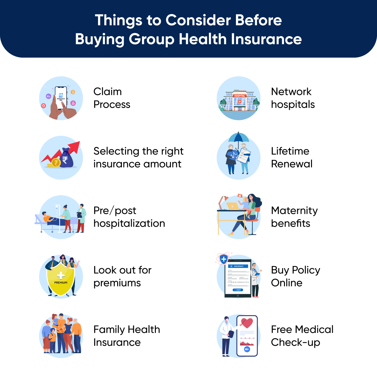 Group health insurance policy for employees in India