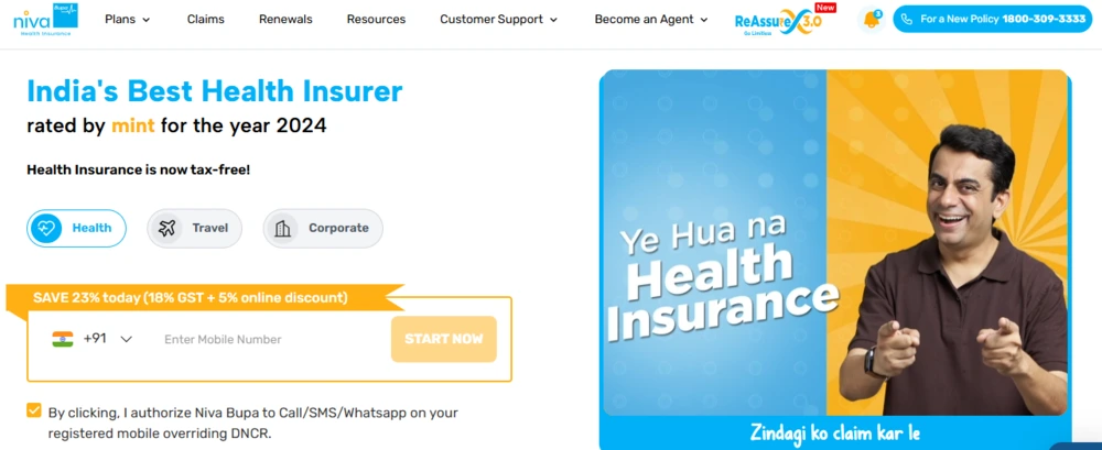best health insurance companies - niva bupa