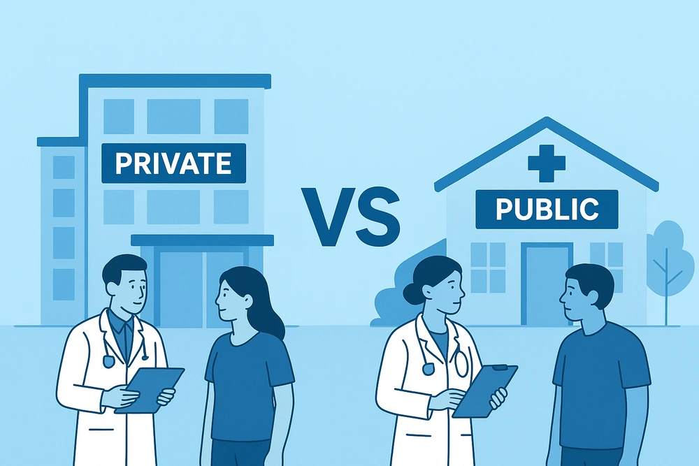 public vs private healthcare in india