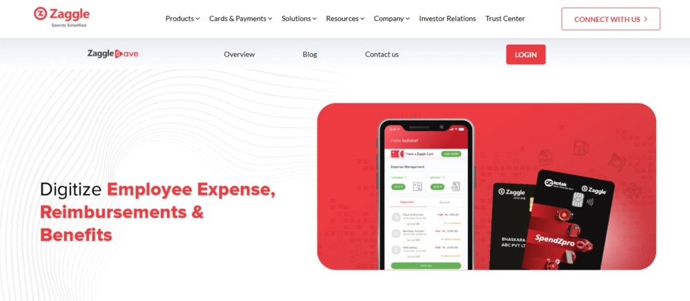 employee benefits platforms - zaggle save