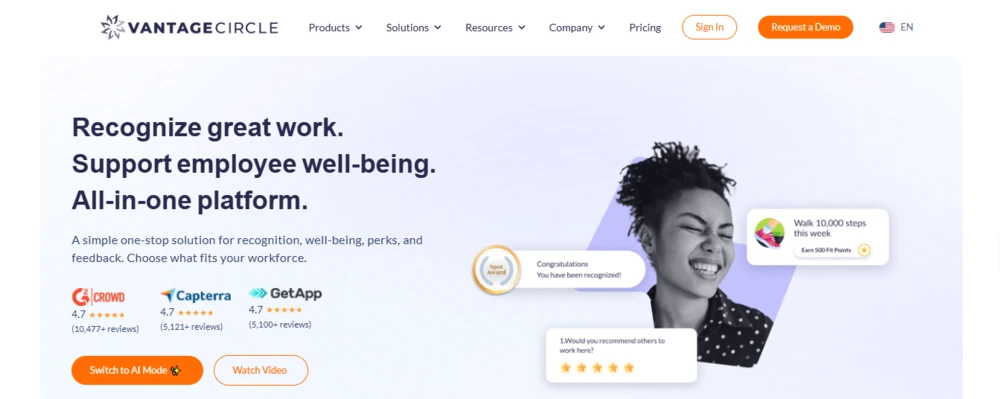 employee benefits platforms - vantage circle