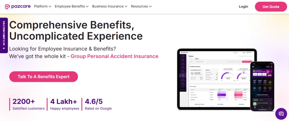 best group health insurance for startups - pazcare